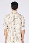 Shop_S&N by Shantnu Nikhil_Off White Silk Twill Printed Antique Jewellery Slim Fit Shirt _at_Aza_Fashions