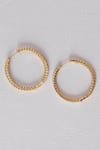Shop Anushka Jain Jewellery Gold Plated Stones Inside Out Hoop Earrings at Aza Fashions Shop_Anushka Jain Jewellery_Gold Plated Stones Inside Out Hoop Earrings_at_Aza_Fashions