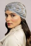 Buy_Hair Drama Co_Blue Rhinestone Embellished Turban _at_Aza_Fashions