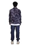 Shop_Theorem_Blue Cotton Denim Tie Dye Jacket  _at_Aza_Fashions