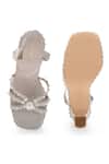 Shop_Anaar_Beige Pearl Victory Of Venus Embellished Heels_at_Aza_Fashions