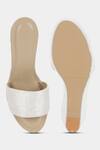 Shop_Aanchal Sayal_Silver Embroidered Forest Sequin Wedges_at_Aza_Fashions