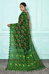 Shop_Adara Khan_Multi Color Silk Cotton Woven Abstract Pattern Flower Jamdani Saree_at_Aza_Fashions