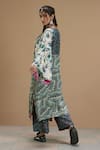 Shop Affroz Green Viscose Crepe Abstract Round Neck Flared Sleeve Print Kurta And Palazzo Set at Aza Fashions Shop_Affroz_Green Viscose Crepe Abstract Round Neck Flared Sleeve Print Kurta And Palazzo Set _at_Aza_Fashions