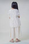 Shop_Tiber Taber_White Cotton Embroidery Heart Pattern Ruffled Top With Culottes _at_Aza_Fashions