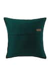 Shop_Throwpillow_Emerald Green Blend Of Cotton And Polyester Pleated Cushion Cover - Single Pc _at_Aza_Fashions