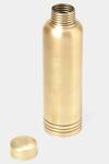 Shop_Ritu Kumar_Gold Cochin Kansa Brass Bottle _at_Aza_Fashions