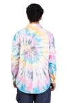 Shop_Theorem_Multi Color Cotton Tie Dye Happy Spiral Shirt  _at_Aza_Fashions