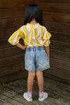 Shop_Fairies Forever_Yellow Cotton Printed Stripe Top _at_Aza_Fashions