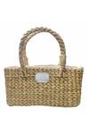 Shop_Ginn And Tonik_Beige Beads And Sequin Paix Basket Woven Beach Bag _at_Aza_Fashions