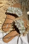 Shop_THE EPISODE_White Stones And Glass Pipes Fragile Forest Embellished Flats _at_Aza_Fashions