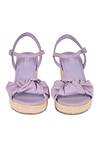 Shop Vanilla Moon Purple Nisha Leather Knotted Espadrille Wedges at Aza Fashions Shop_Vanilla Moon_Purple Nisha Leather Knotted Espadrille Wedges_at_Aza_Fashions