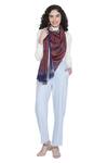 Shop Shingora Maroon Printed Paisley And Floral Stole at Aza Fashions Shop_Shingora_Maroon Printed Paisley And Floral Stole _at_Aza_Fashions