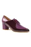 Shop_OCEEDEE_Purple Doris Pointed Toe Block Heels _at_Aza_Fashions