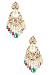 Shop_Kiara_Multi Color Artificial Stones Kundan Embellished Chandbalis _at_Aza_Fashions