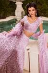 Shop Nadine Dhody Purple Tulle Beads, Crystals, Embroidery, Tassels Lavender Hand Lehenga Set at Aza Fashions Shop_Nadine Dhody_Purple Tulle Beads, Crystals, Embroidery, Tassels Lavender Hand Lehenga Set _at_Aza_Fashions