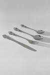 Shop_Table Manners_Silver Stainless Steel Engraved Cutlery Set_at_Aza_Fashions