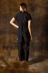 Shop_Eclat By Prerika Jalan_Black Silk, Chanderi, Organza Beads Turtle Neck Embroidered Jumpsuit _at_Aza_Fashions