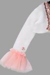 Shop_Pinkcow designs pvt ltd_White Scuba Embellishment Sequin Tassels Shrug _at_Aza_Fashions