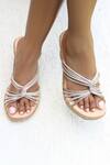 Shop_Sandalwali_Multi Color Jute Fiona Strappy Wedges_at_Aza_Fashions
