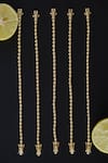 Buy_Anushka Jain Jewellery_Gold Plated Ball Tennis Bracelet - Single Pc _at_Aza_Fashions