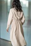 Shop_Leh Studios_Beige Rayon Collared Shirt Dress _at_Aza_Fashions