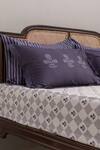 Shop_Kyoona_Blue 100% Cotton Printed The Bageecha Floral Bedsheet Set _at_Aza_Fashions