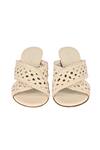 Shop_Vanilla Moon_Ivory Gloria Hexagonal Woven Strap Wedges_at_Aza_Fashions