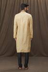 Shop Arihant Rai Sinha Beige Polyester Geometric Pattern Kurta Set at Aza Fashions Shop_Arihant Rai Sinha_Beige Polyester Geometric Pattern Kurta Set _at_Aza_Fashions