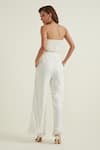 Shop_RANNA GILL_White Embellished Straight Neck Corset Top _at_Aza_Fashions