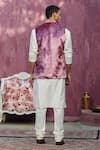 Shop_Weaver Story_Off White Cotton Silk Plain Straight Kurta Churidar Set _at_Aza_Fashions