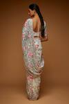 Shop Neeta Lulla White Tulle Cutdana, Sequin, Flower Vine V Dao Embroidered Saree With Blouse at Aza Fashions Shop_Neeta Lulla_White Tulle Cutdana, Sequin, Flower Vine V Dao Embroidered Saree With Blouse_at_Aza_Fashions