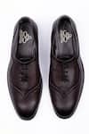 Shop_Schon Zapato_Brown Oxford Brogue Pattern Shoes _at_Aza_Fashions