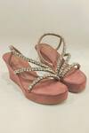 Shop The Alter Grey Rhinestones Kiara Stone Embellished Wedges at Aza Fashions Shop_The Alter_Grey Rhinestones Kiara Stone Embellished Wedges _at_Aza_Fashions