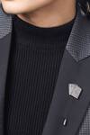 Shop_Cosa Nostraa_Black Aces Rule Brass Lapel Pin_at_Aza_Fashions