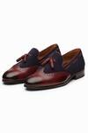 Shop_Dapper Shoes_Maroon Tassel Wingtip Loafers_at_Aza_Fashions