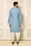 Shop_Naintara Bajaj_Blue Kurta Georgette Embroidered Sequin Set _at_Aza_Fashions