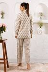 Shop_Rivaaj Clothing_Off White Cotton Botanical And Geometric Print Pant Set _at_Aza_Fashions