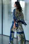 Shop_Leh Studios_Blue Viscose Printed Kite Flared Pant _at_Aza_Fashions