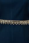 Shop_House Of Tuhina_Gold Mirror Studded Thick Falak Spike Belt_at_Aza_Fashions