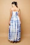 Shop_Ahi Clothing_White Cotton Silk Tie Dye Square Neck Gown _at_Aza_Fashions