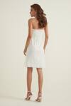 Shop_RANNA GILL_White Embellished Sweetheart Neck Dress _at_Aza_Fashions