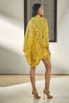 Shop_Surily G_Yellow Floral Cape  _at_Aza_Fashions