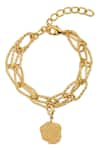 Shop_MNSH_Gold Plated Virgo Zodiac Charm Bracelet _at_Aza_Fashions