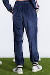 Shop_S&N by Shantnu Nikhil_Blue Velvet Joggers _at_Aza_Fashions