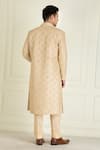 Shop_Priyanka Jain_Beige Vintage Embroidered Sherwani Kurta Set _at_Aza_Fashions