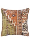 Shop_ORNA_Multi Color Cotton Digital Print Geometric And Floral Cushion Cover - Set Of 2_at_Aza_Fashions