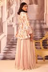 Shop_Gauri Dhawan_Multi Color Handcrafted Vasiliki Structured Stripe Pattern Peplum _at_Aza_Fashions