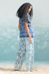 Shop_Ikai_Blue Denim Embroidery Thread Nile Shibori  _at_Aza_Fashions