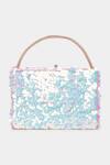 Shop_Aanchal Sayal_Pink Holographic Sequin Embroidered Starry Bag_at_Aza_Fashions